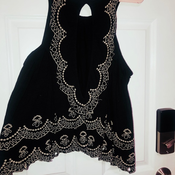 Free People TOOSALOOSA ATTINA TANK black NEW - Picture 14 of 16